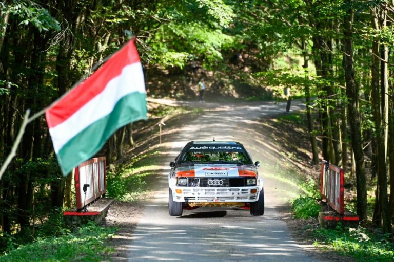 Olasz vezetés a Historic Mecsek Rallyn 