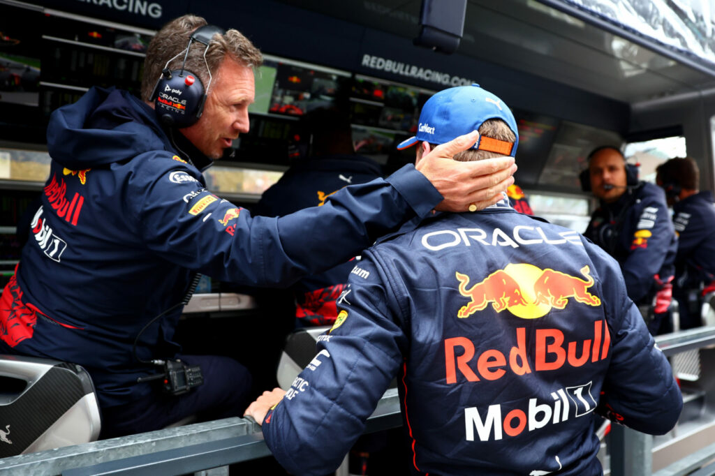 Max Verstappen, Christian Horner, Red Bull, Belga Nagydíj