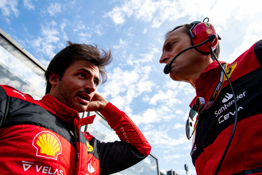 Carlos Sainz, Riccardo Adami, Ferrari, Belga Nagydíj