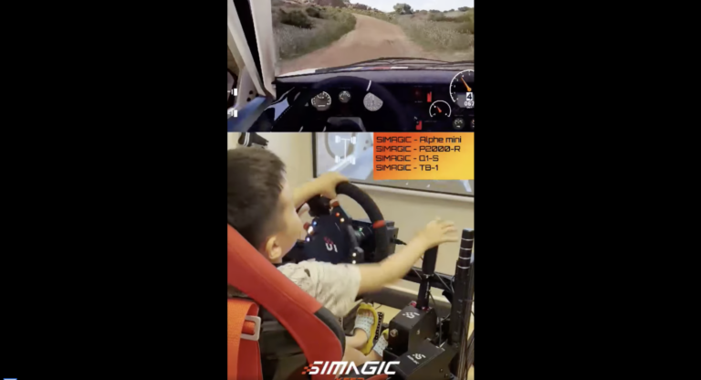Szürreális, ahogy szimulátoron ralizik a 4 éves csodagyerek (videó)