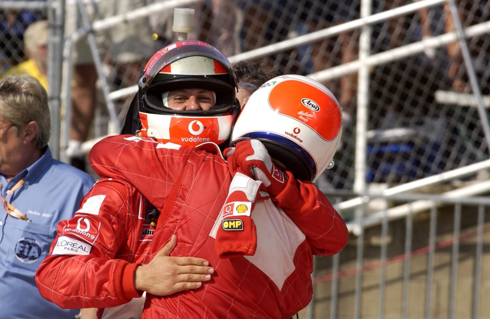 Michael Schumacher, Rubens Barrichello, Ferrari, USA Nagydíj, 2002