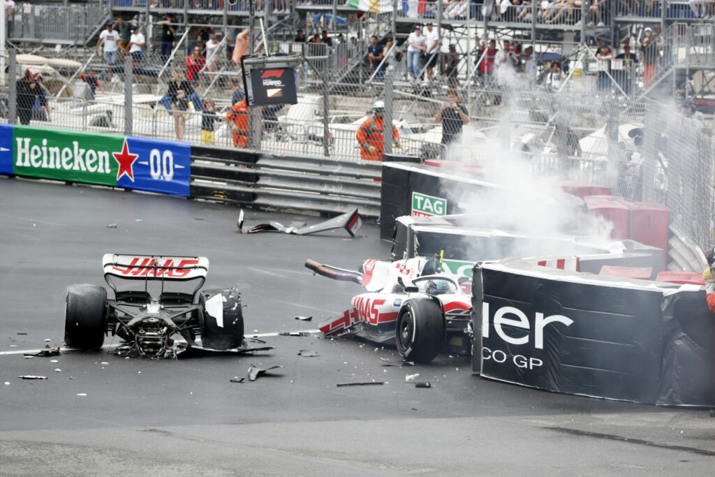 Mick Schumacher, Haas, Monacói Nagydíj, baleset