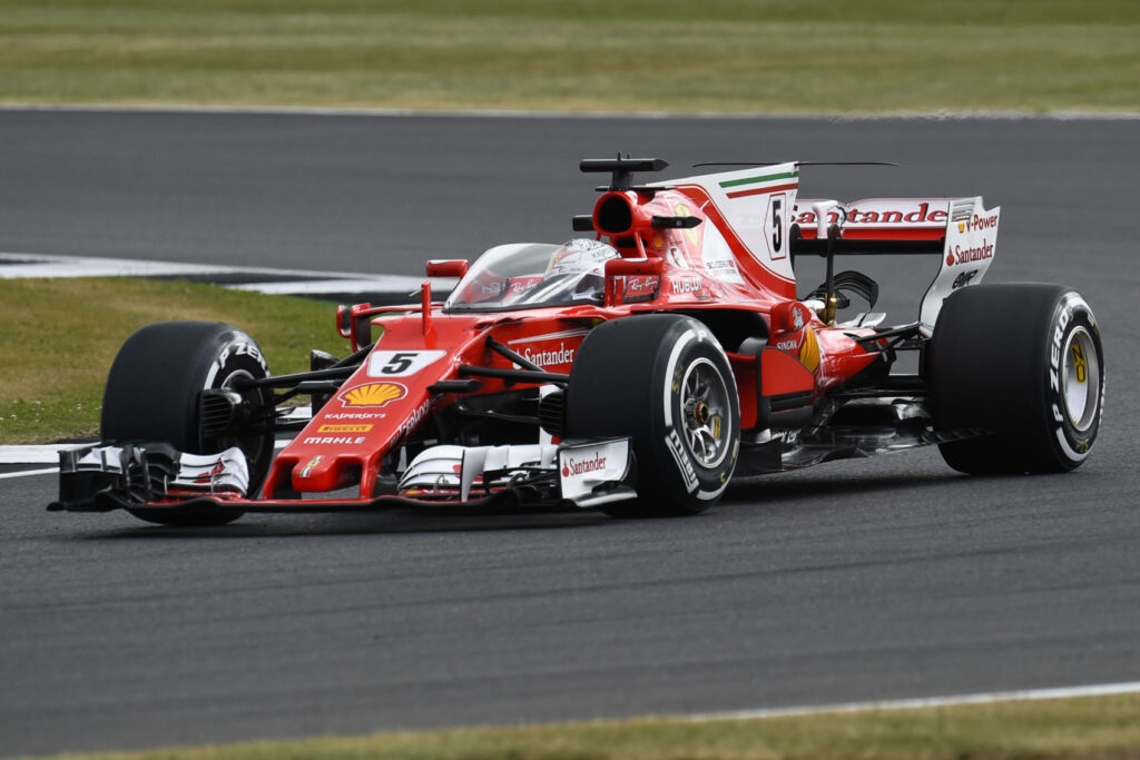 Sebastian Vettel, Ferrari, Brit Nagydíj, 2017