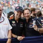 Helmut Marko, Christian Horner, Adrian Newey, Red Bull Racing, Miami Nagydíj