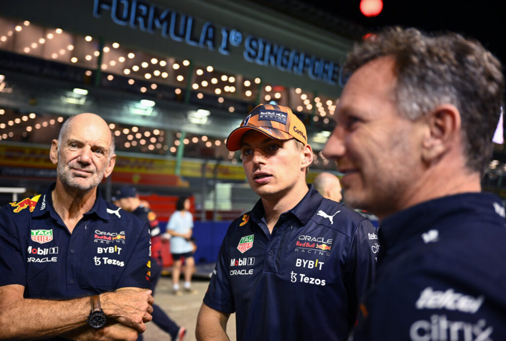 Max Verstappen, Adrian Newey, Christian Horner, Red Bull, Szingapúri Nagydíj