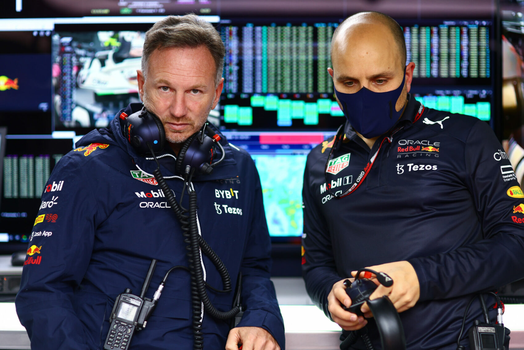 Christian Horner, Gianpiero Lambiase, Red Bull, Japán Nagydíj