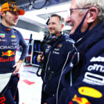 Max Verstappen, Christian Horner, Helmut Marko, Red Bull