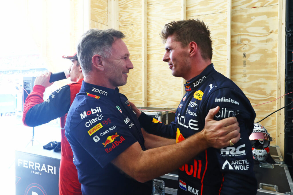 Max Verstappen, Christian Horner, Red Bull, USA Nagydíj