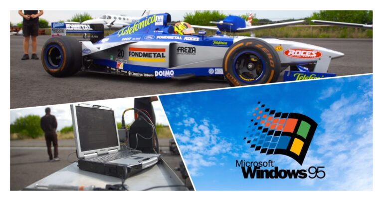 Így kell Windows 95-tel és egy ősrégi laptoppal beindítani egy Forma-1-es autót