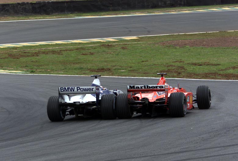 Michael Schumacher, Ferrari, Juan Pablo Montoya, Williams, Brazil Nagydíj, 2001