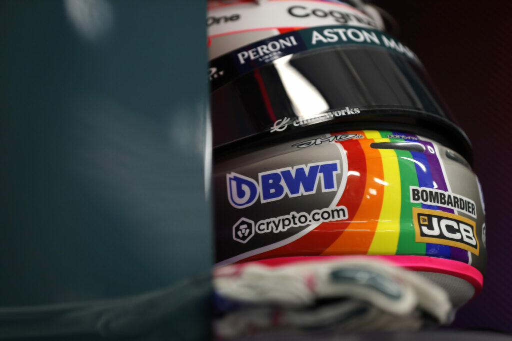 Sebastian Vettel, Aston Martin, sisak, Magyar Nagydíj, 2021