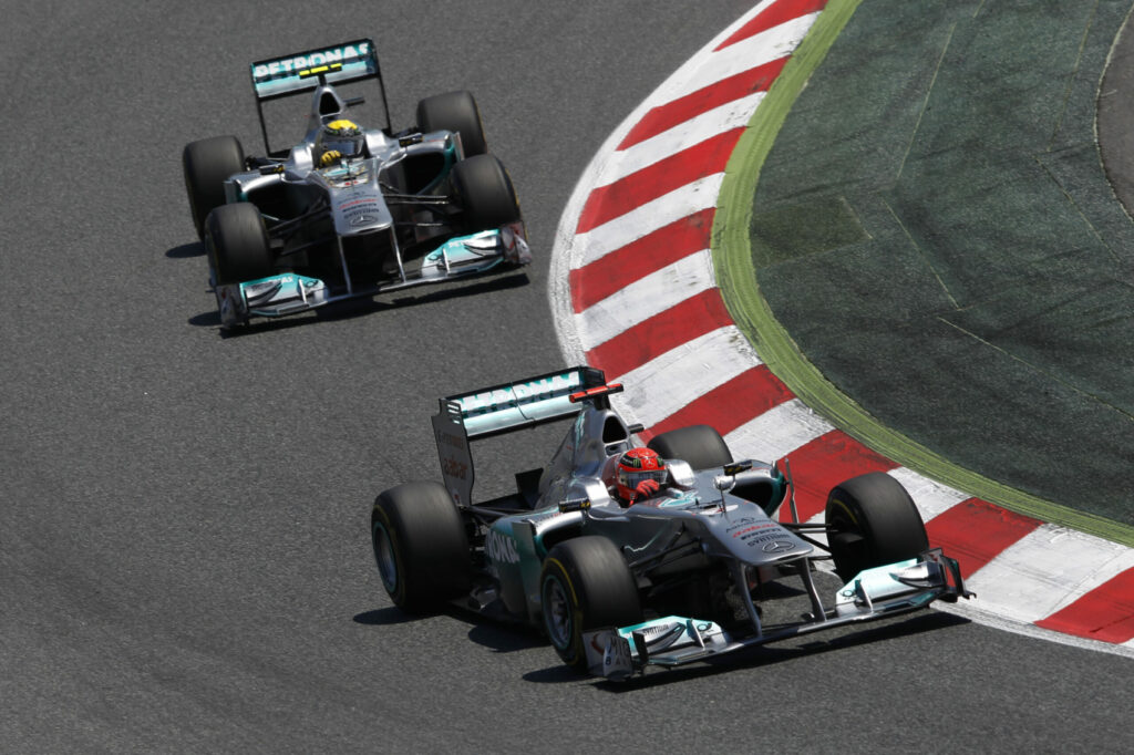 Michael Schumacher, Nico Rosberg, Mercedes, Spanyol Nagydíj, 2011
