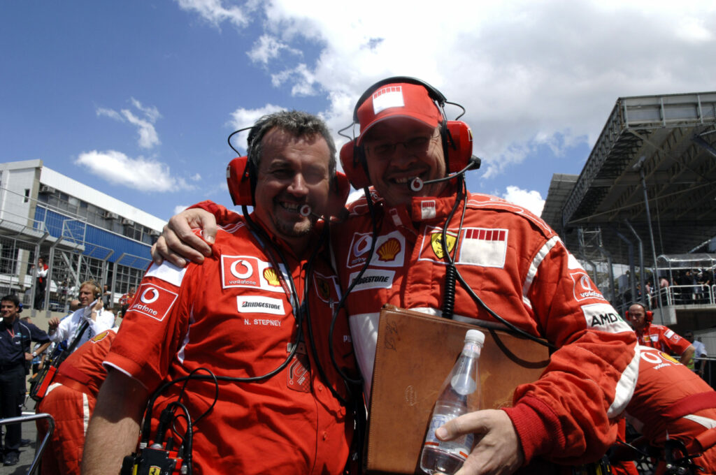 Nigel Stepney, Ross Brawn, Ferrari, 2006, Brazil Nagydíj