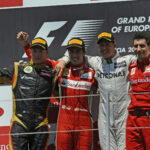 Kimi Räikkönen, Lotus, Fernando Alonso, Ferrari, Michael Schumacher, Mercedes, Andrea Stella, Európa Nagydíj, Valencia, 2012