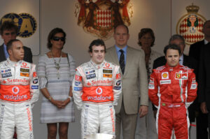 Fernando Alonso, Lewis Hamilton, McLaren, Felipe Massa, Ferrari, Monacói Nagydíj, 2007