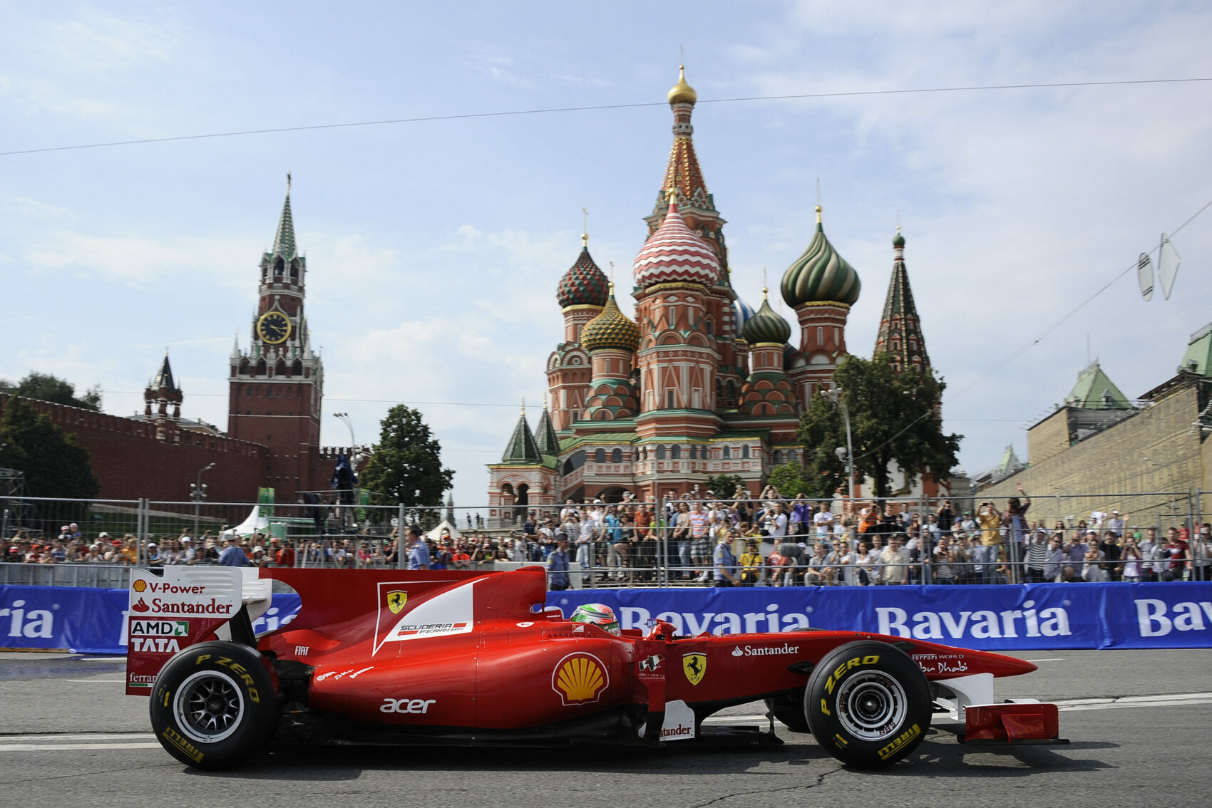 Ferrari-bemutató, Moszkva, Giancarlo Fisichella, Vörös tér