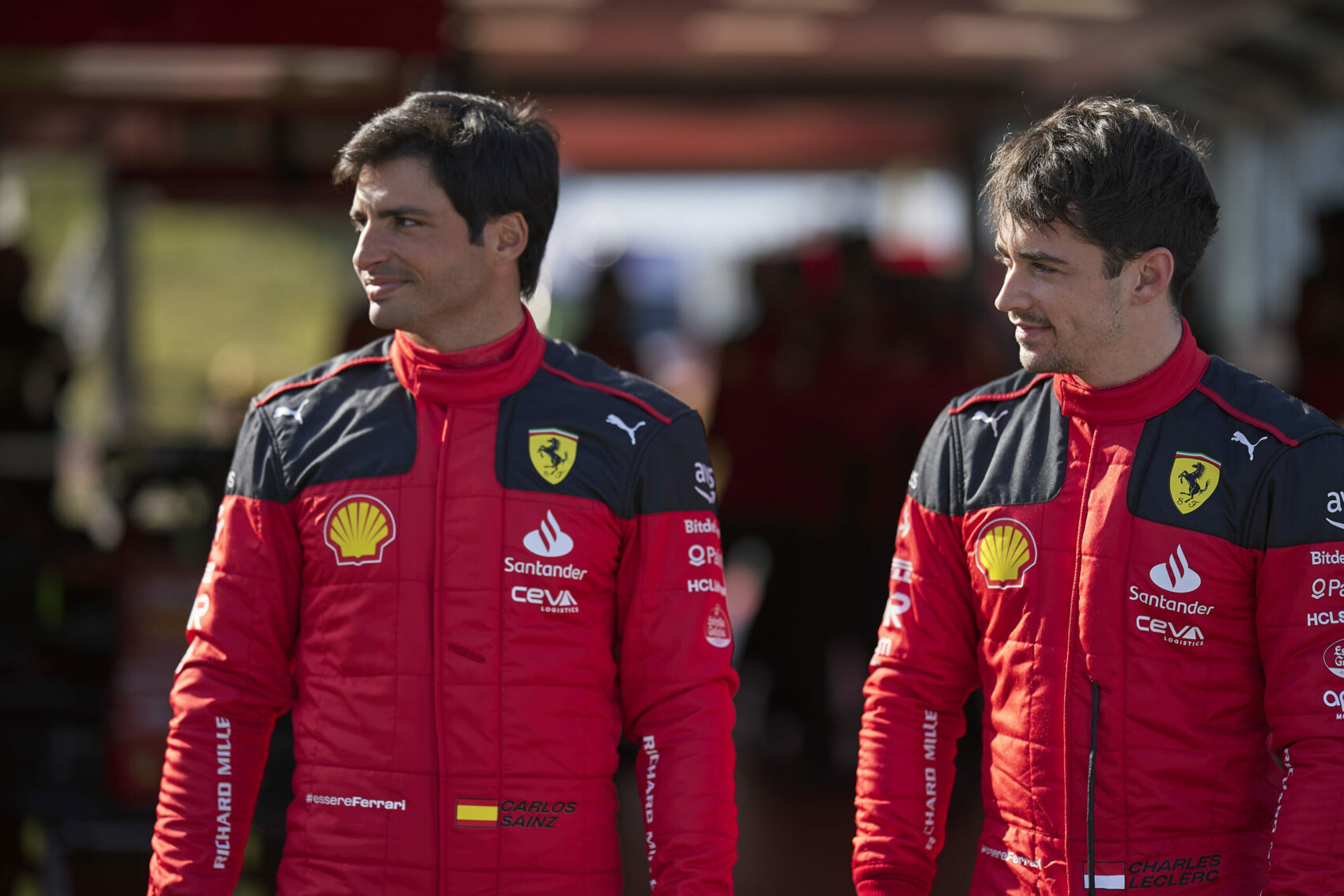 Charles Leclerc, Carlos Sainz, Fiorano, autóbemutató, Scuderia Ferrari