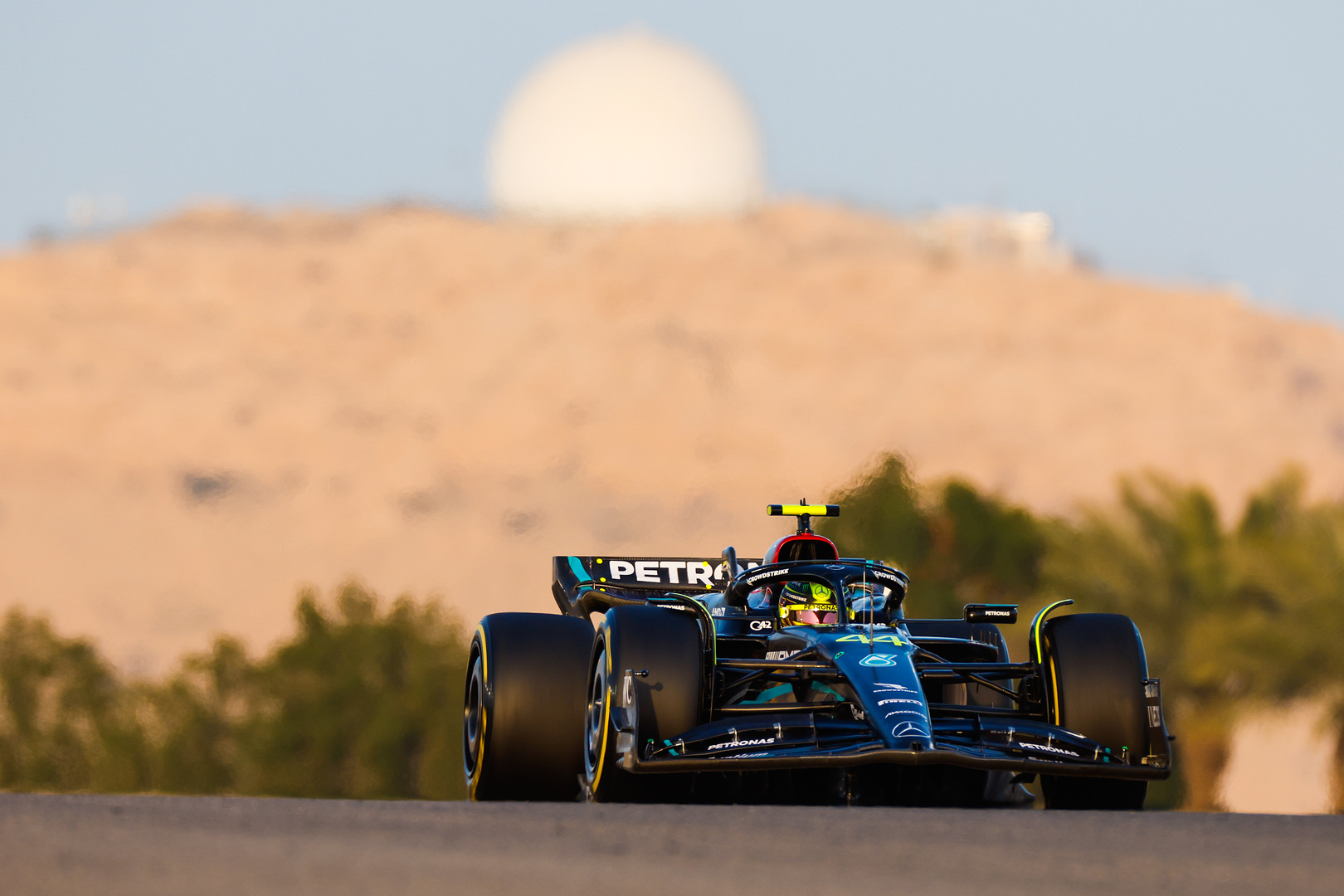 Lewis Hamilton, Mercedes, Bahrein teszt