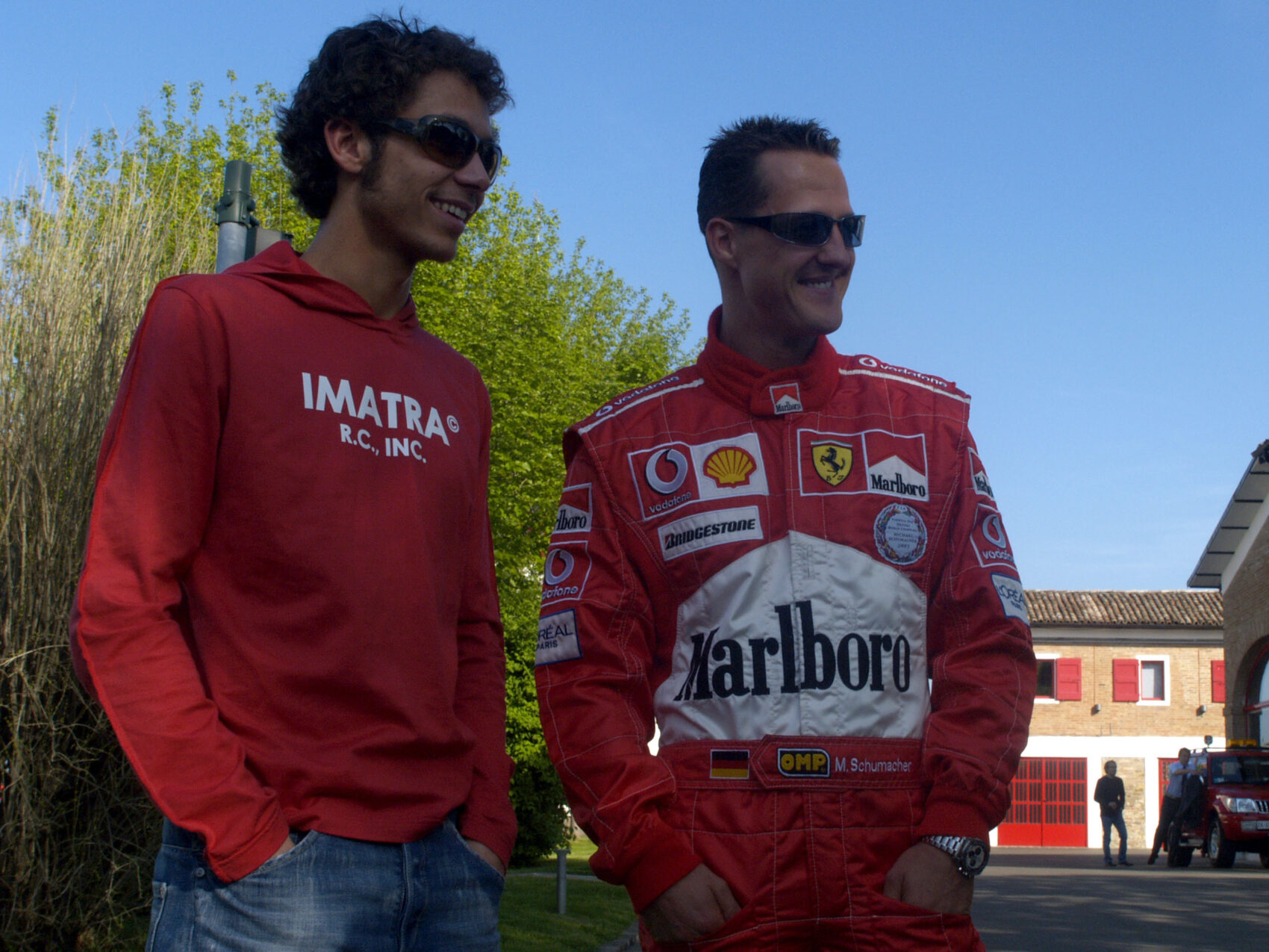 Valentino Rossi, Michael Schumacher, Ferrari