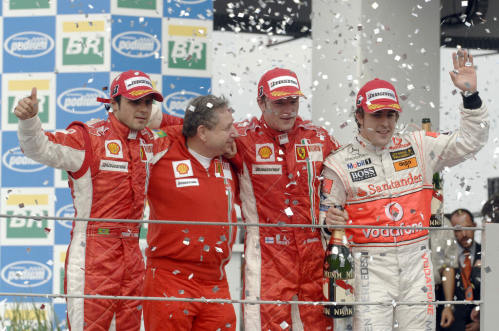 Kimi Räikkönen, Felipe Massa, Fernando Alonso, Scuderia Ferrari, McLaren, Jean Todt, Brazil Nagydíj, 2007