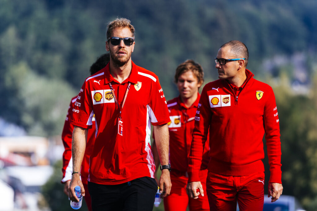 Sebastian Vettel, David Sanchez, Ferrari, Belga Nagydíj, 2018