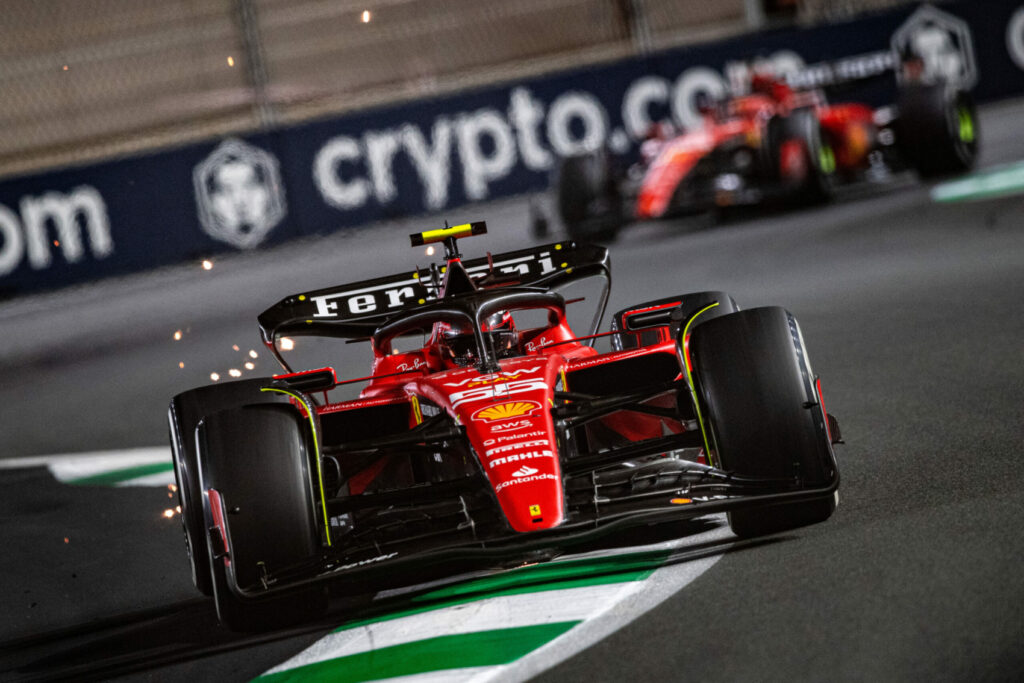 Carlos Sainz, Charles Leclerc, Ferrari, Szaúd-arábiai Nagydíj