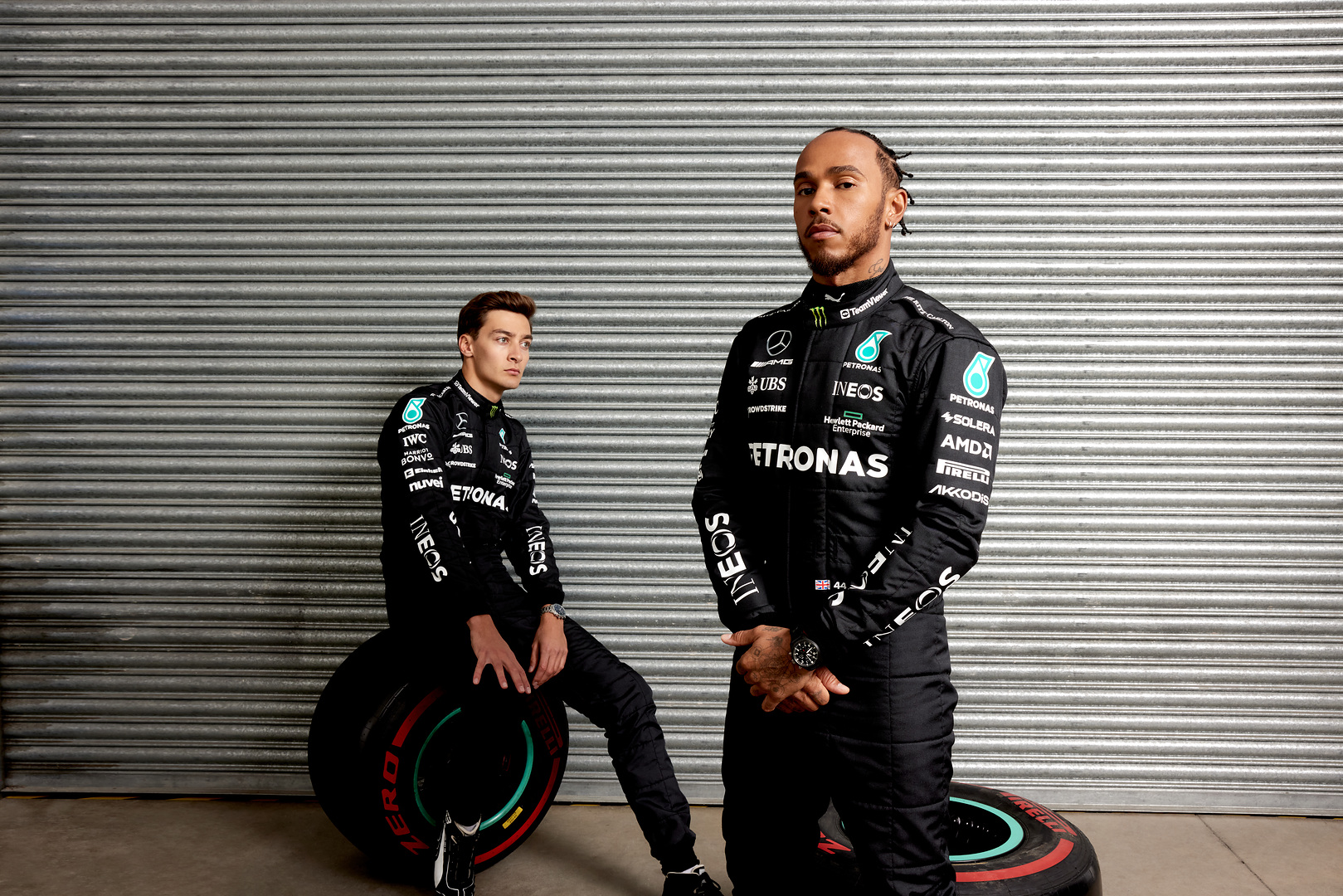 Lewis Hamilton, George Russell, Mercedes