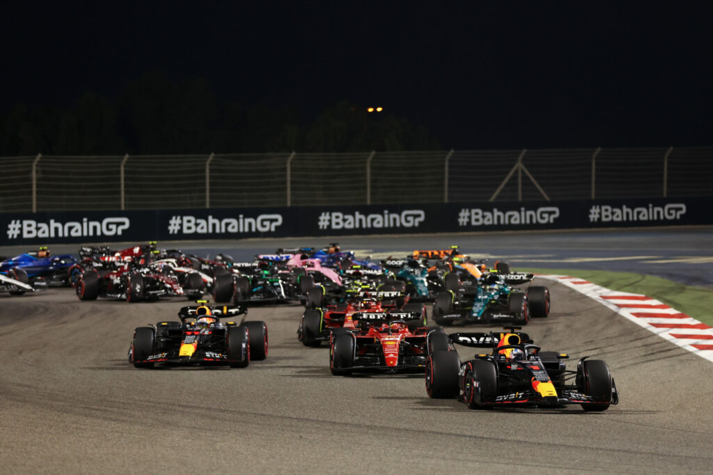 Bahreini Nagydíj, 2023, rajt, Max Verstappen, Red Bull