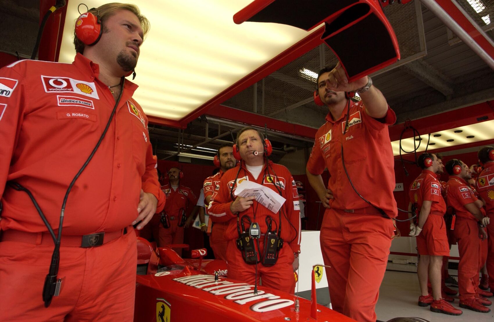 Gino Rosato, Jean Todt, Scuderia Ferrari, 2003, Japán Nagydíj