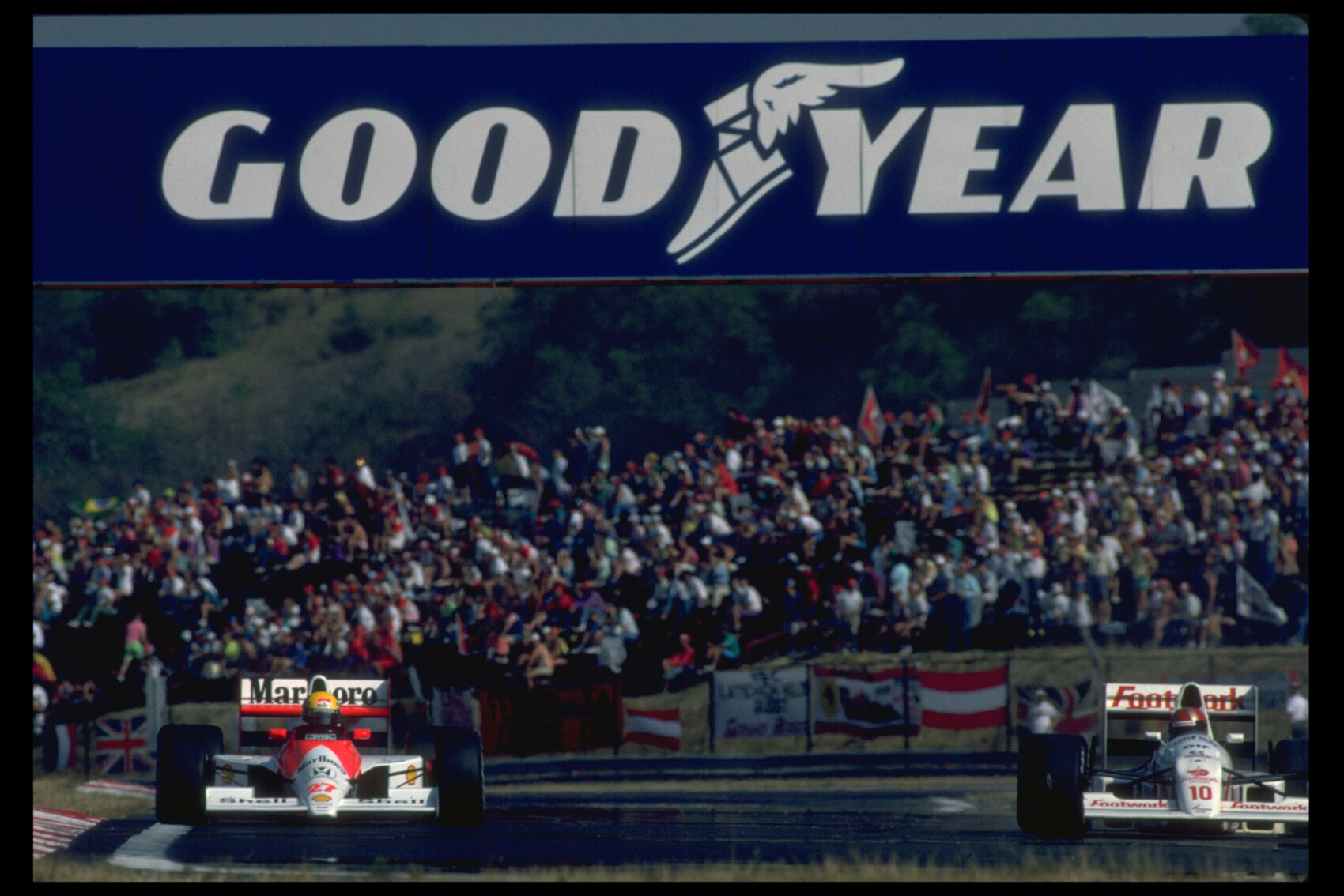 Ayrton Senna, Alex Caffi, McLaren, Arrows, Magyar Nagydíj, 1990