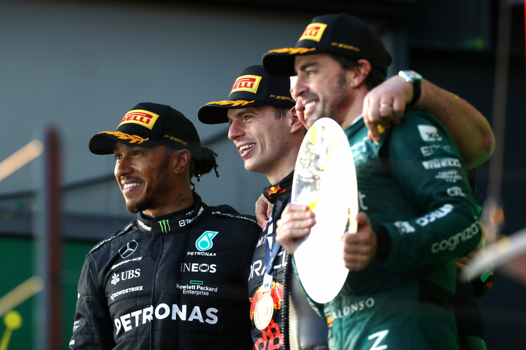 Lewis Hamilton, Max Verstappen, Fernando Alonso, Ausztrál Nagydíj