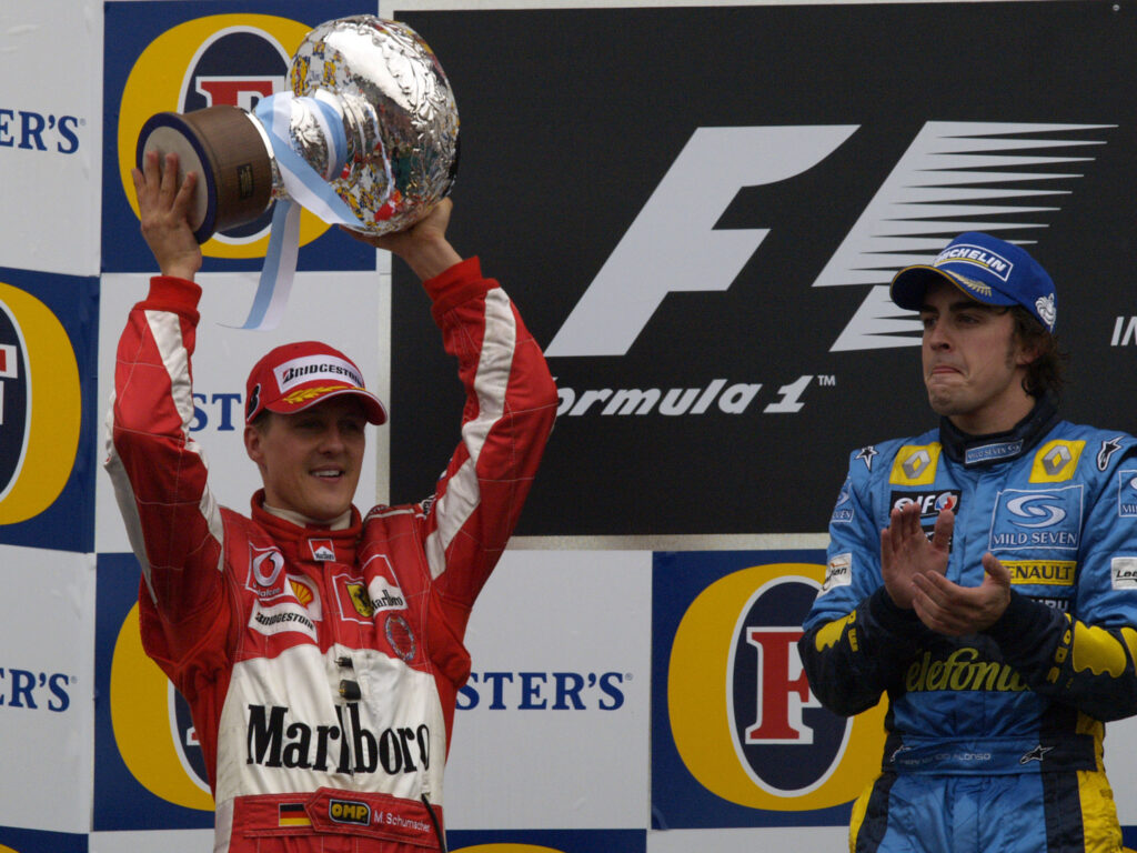 Michael Schumacher, Ferrari, San Marinó-i Nagydíj, 2005, Fernando Alonso, Renault