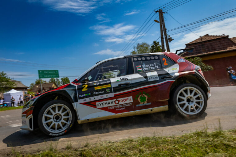 Vincze Ferencék verhetetlenek voltak péntek délelőtt a Salgó Rallyn