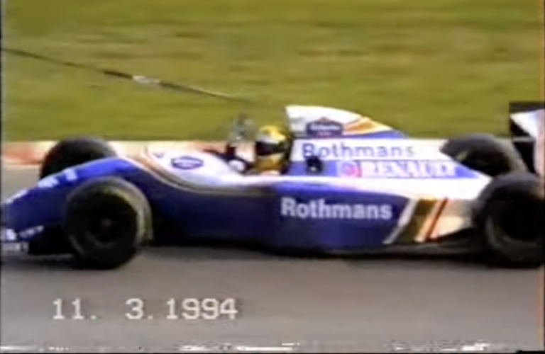 Amatőr felvételeken Senna egyik utolsó tesztje (videó)