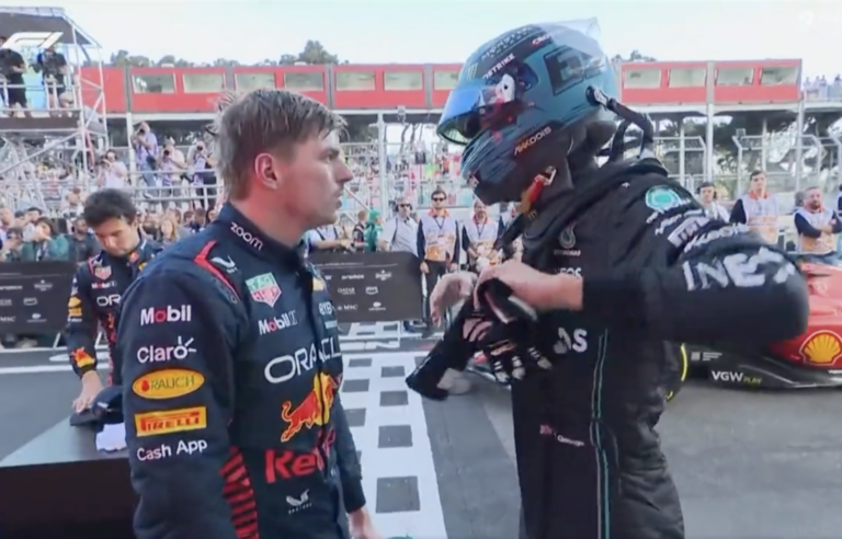 „Ki kérte, hogy oldalszekrényes autót tervezzetek?!” – szenzációs videón Verstappen és Russell vitája