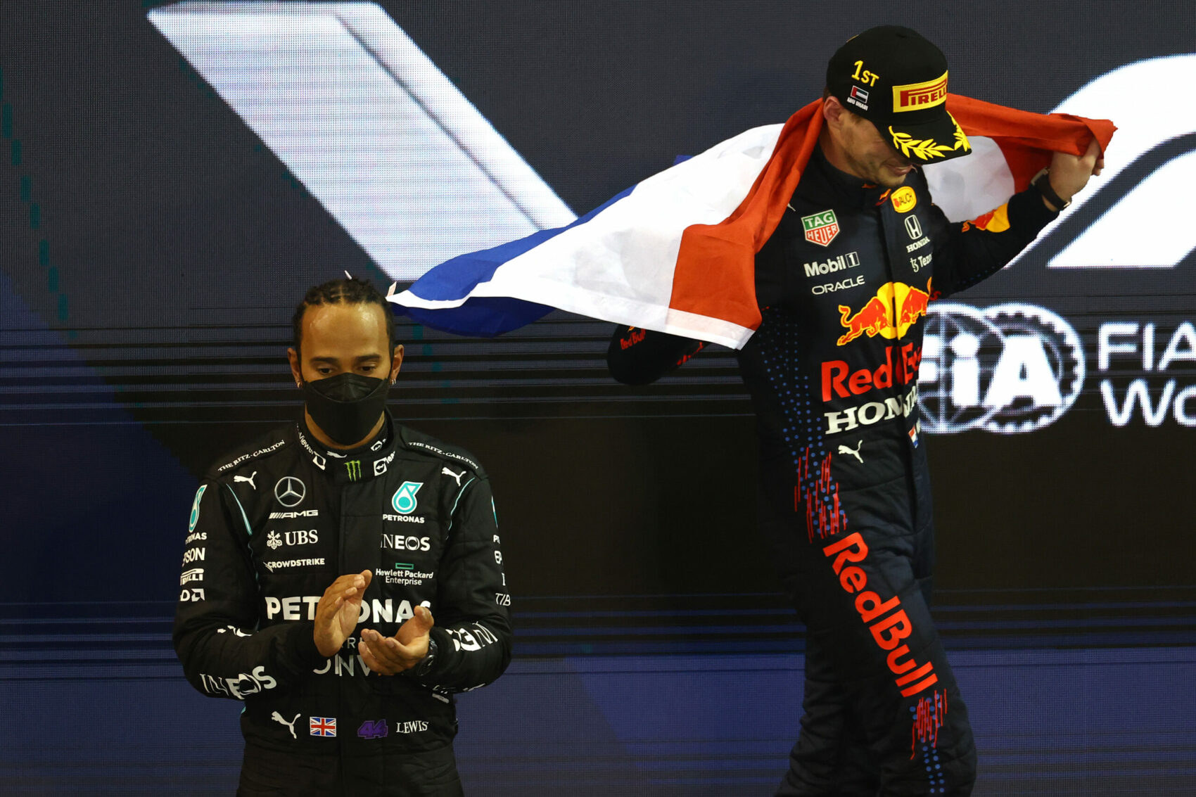 Lewis Hamilton, Max Verstappen, Red Bull, Mercedes, Abu-dzabi Nagydíj, 2021