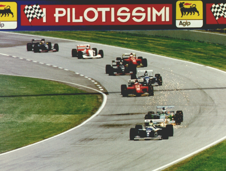 Ayrton Senna, Williams, Michael Schumacher, Benetton, San Marinó-i Nagydíj, 1994, Imola