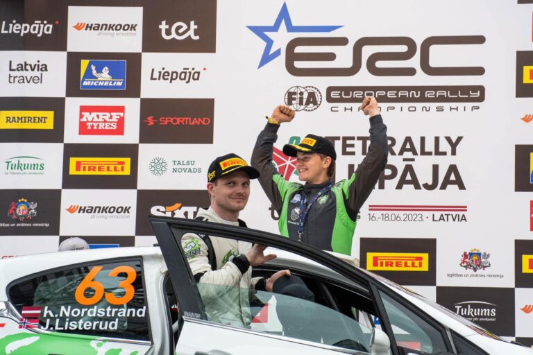 15 éves versenyző győzelme a Liepaja Rallyn