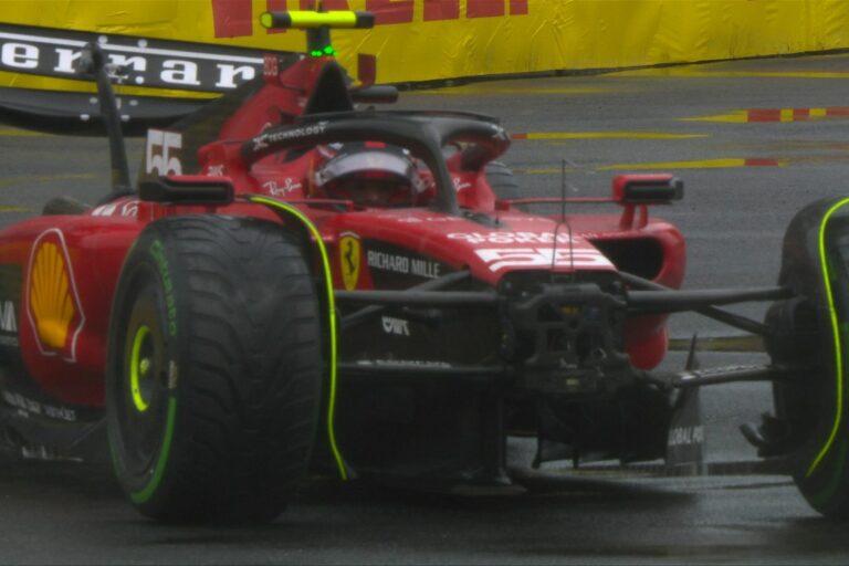 Így törte össze Sainz a Ferrarit a kanadai időmérő előtt (videó)