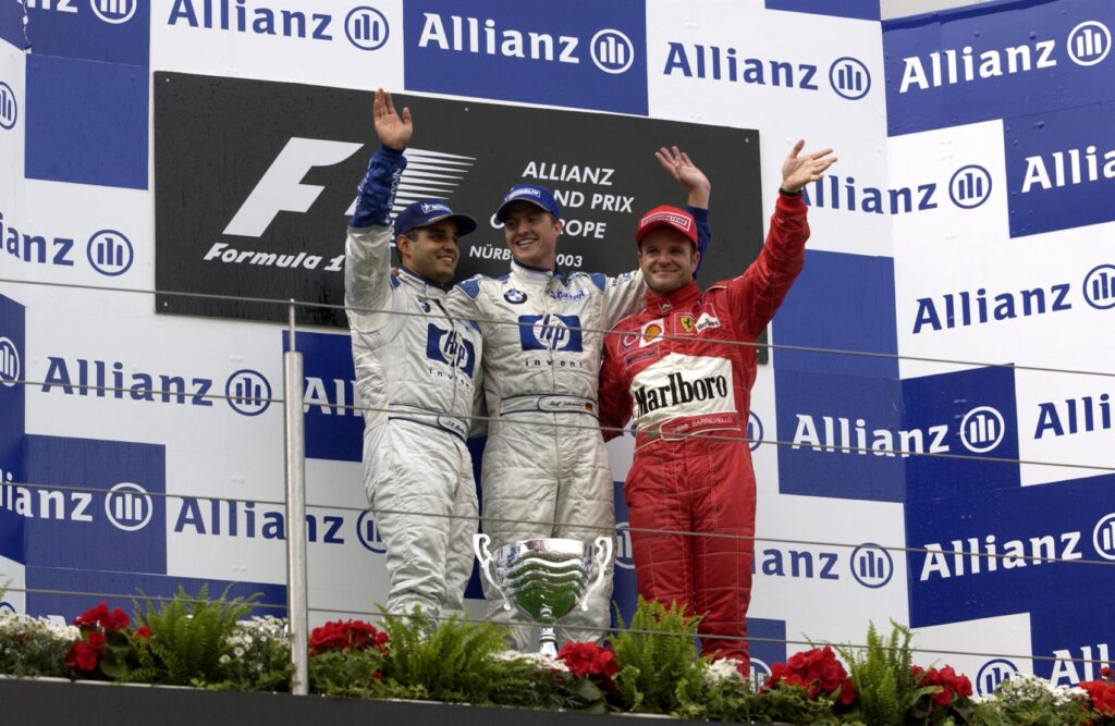 Juan Pablo Montoya, Ralf Schumacher, Rubens Barrichello, Williams, Ferrari, Európa Nagydíj, 2003