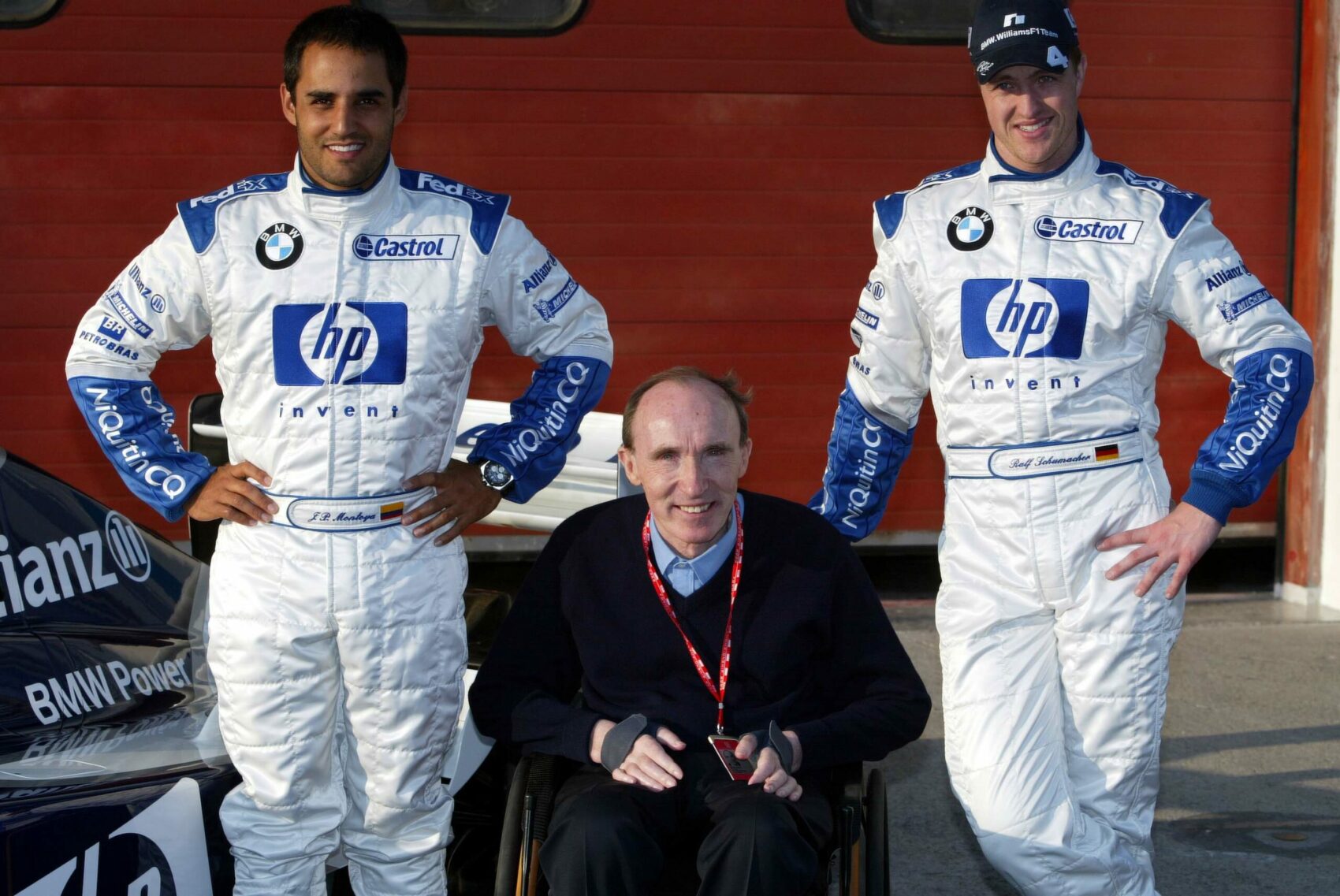 Juan Pablo Montoya, Frank Williams, Ralf Schumacher, 2003, San Marinó-i Nagydíj, Imola