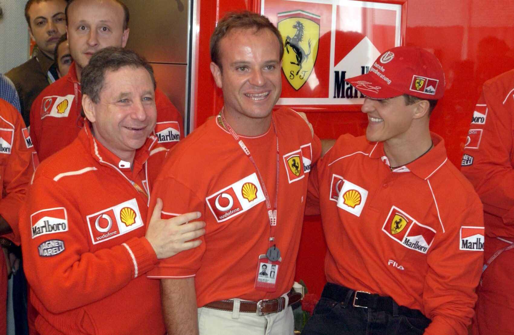 Jean Todt, Rubens Barrichello, Michael Schumacher, Ferrari, Monacói Nagydíj, 2003