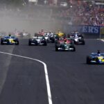 Fernando Alonso, Renault, Mark Webber, Jaguar, Magyar Nagydíj, rajt, 2003