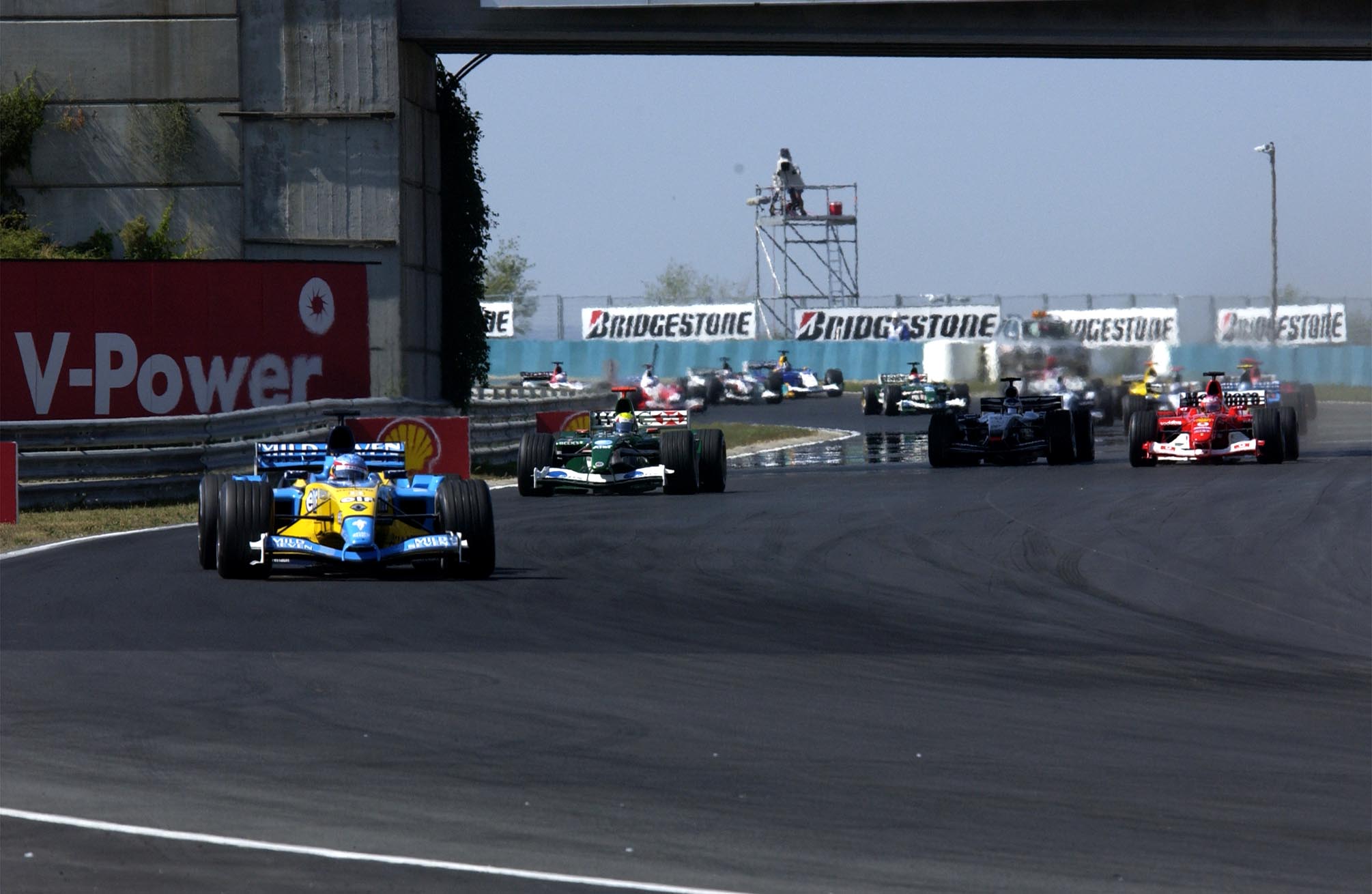 Fernando Alonso, Renault, Mark Webber, Jaguar, Magyar Nagydíj, 2003