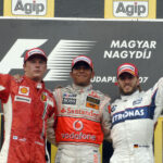 Kimi Räikkönen, Lewis Hamilton, Nick Heidfeld, Ferrari, McLaren, BMW, Magyar Nagydíj, 2007