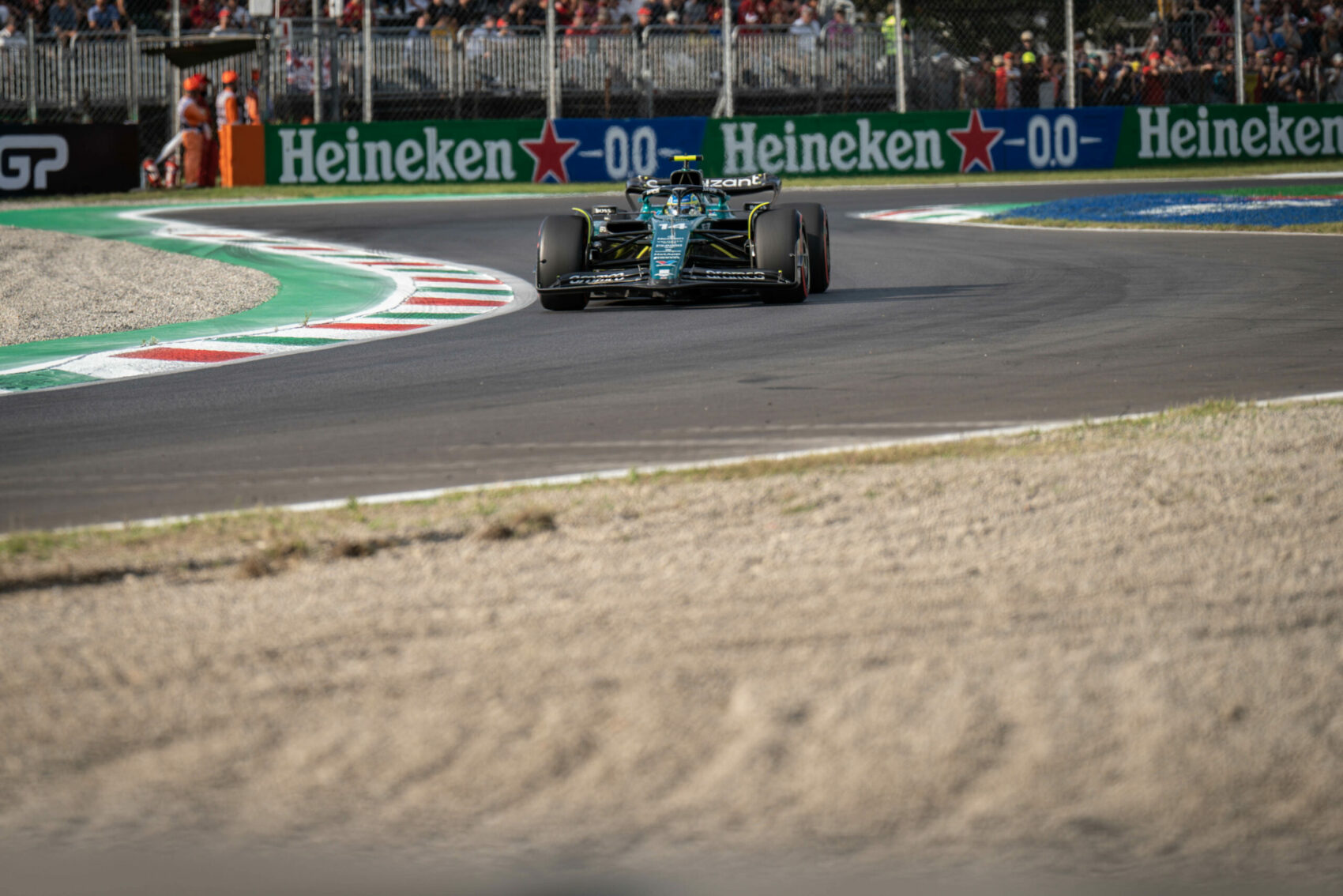 Forma-1, Fernando Alonso, Aston Martin, Olasz Nagydíj 2023, péntek