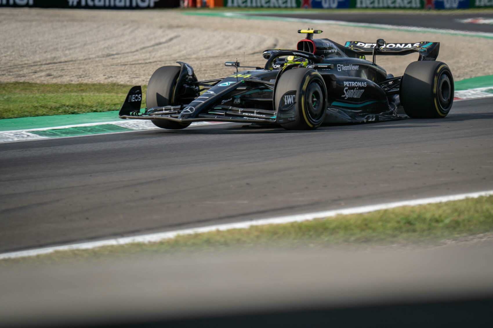 Forma-1, Lewis Hamilton, Mercedes, Olasz Nagydíj 2023, péntek