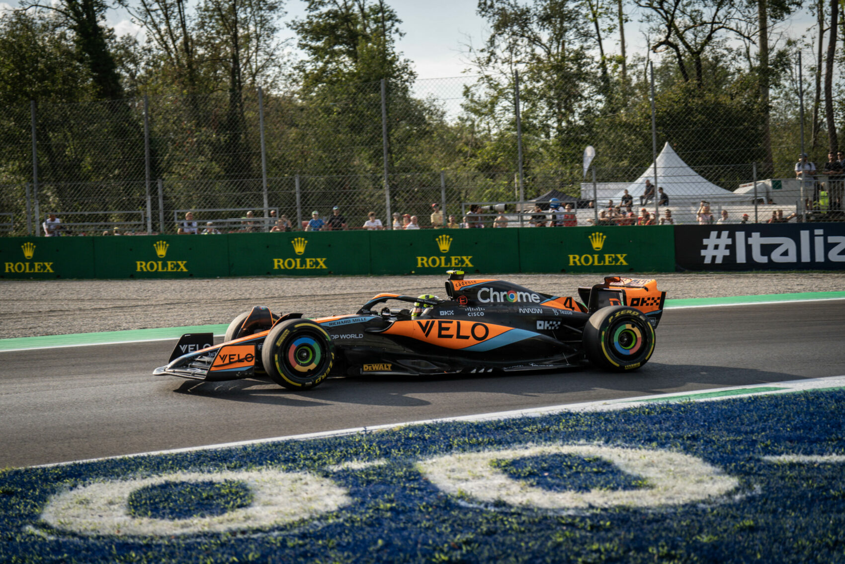 Forma-1, Lando Norris, McLaren, Olasz Nagydíj 2023, péntek