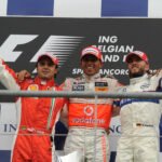 Felipe Massa, Ferrari, Lewis Hamilton, McLaren, Nick Heidfeld, BMW, Belga Nagydíj, 2008