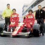 Gianni Morbidelli, Jean Alesi, Alain Prost, Ferrari, 1991